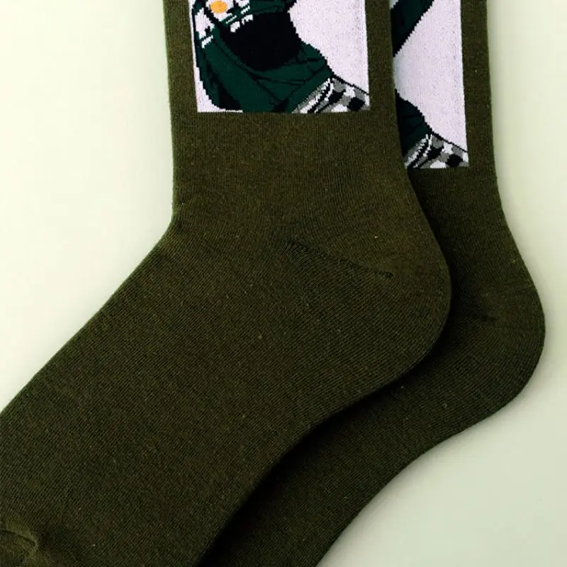 5 Pairs Men's Skateboard Cotton Socks Hip Hop Retro Personality Art Painting Socks Unisex Streetwear Funny Sport Harajuku Socks