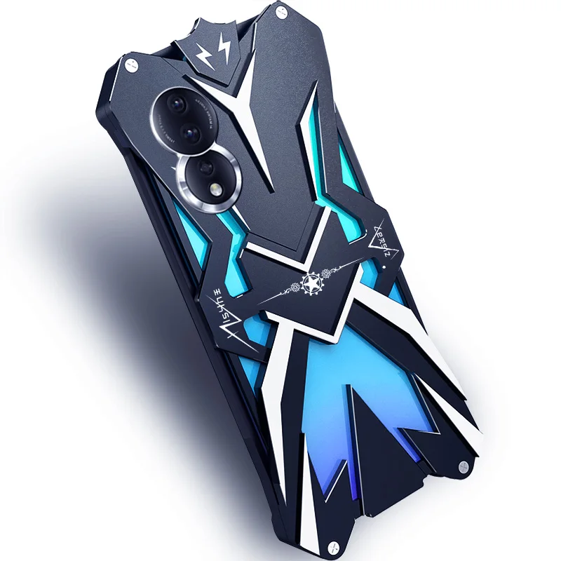 Original Zimon Luxury Thor Heavy Duty Armor Metal Aluminum Mobile Phone Case Covers For Honor 80 Se Pro +plus Bumper Cover Cases