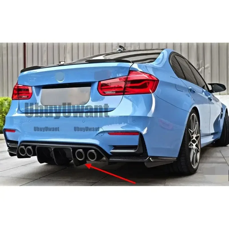 Фото Для BMW 3 серии F30 Facelift AN M3 2012-2020: задний бампер, диффузор, сплиттер, спойлер, накладка на багажник, комплект из 3-х частей, аксессуары для замены автомобиля №3