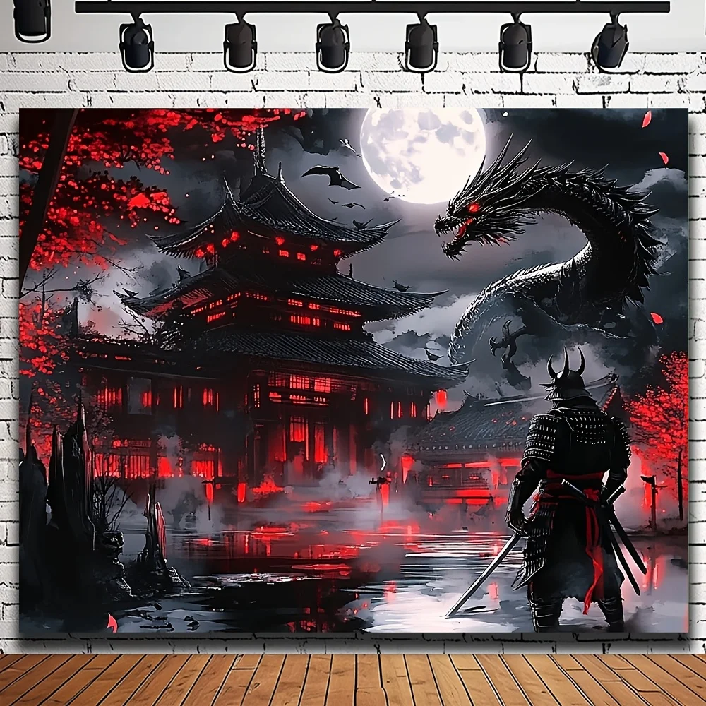 

Гобелен «Мистический дракон и самурай»