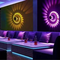 creative rgb led wall light modern led lights fixture luminous lighting sconce ac85 265v indoor wall bar ktv room decoration