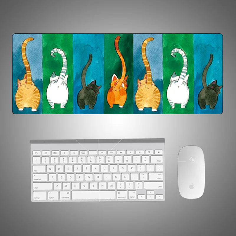 

Large Office Computer Desk Mat Table Keyboard Mouse Pad Wool Felt Laptop Cushion Desk Non-slip Mat Gamer Mousepad Mat