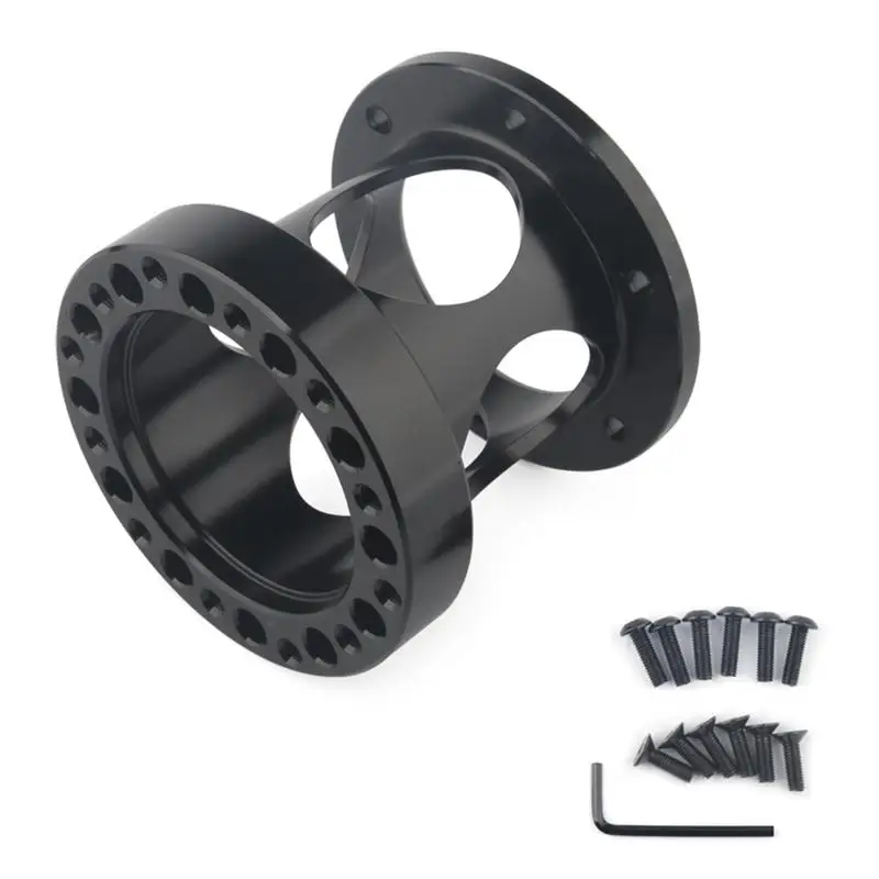 

Hollow Steering Wheel Heightening Pad 51mm 76mm 101mm Car Modified Aluminum Steering Wheel Spacer Auto Replacement Parts