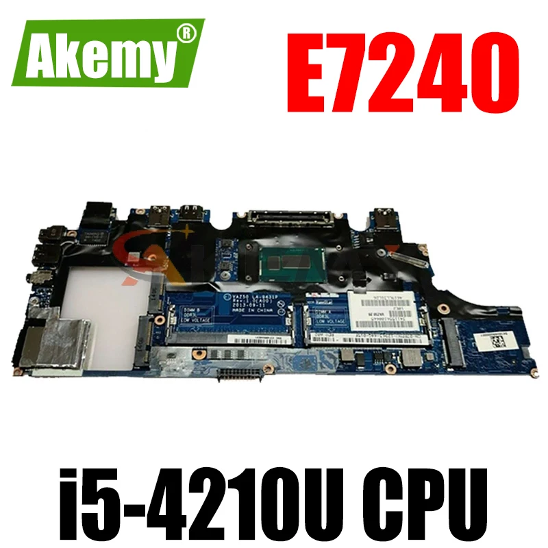 

Материнская плата для ноутбука DELL Latitude E7240, PX759, LA-9431P 0PX759, с процессором i5-4210U, 100% протестирован, бесплатная доставка