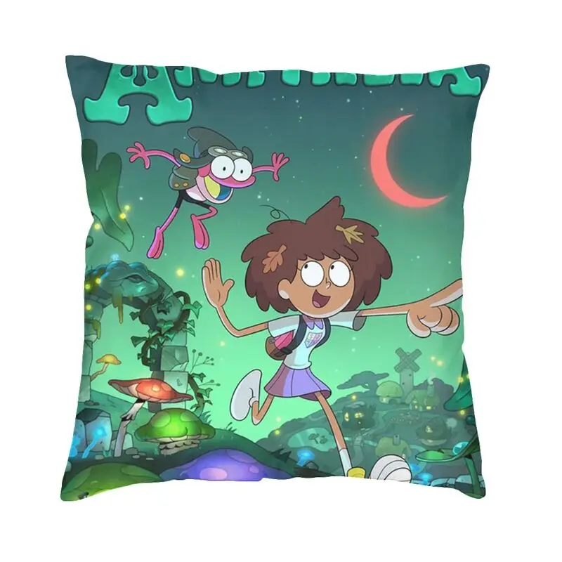 

Amphibias Season And Frog Cushion Cover Two Side 3D Print Comic Anime Floor Pillow Case for Living Room Custom Pillowcase