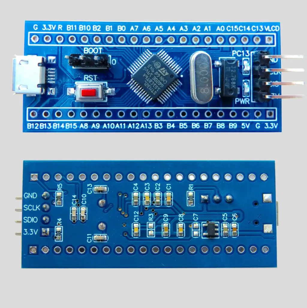 Материнская плата STM32L151C8T6A ЖК-дисплей STM32L151 минимальная разработки системы