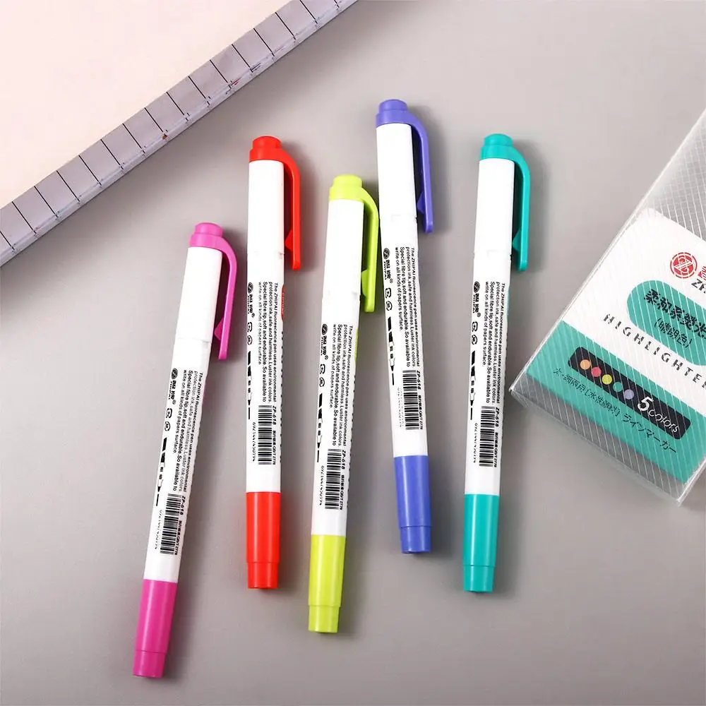 

Office Supplies School Supplies Double Headed Highlighter Pen Set Fluorescent Markers Highlighters Pen Art Marker