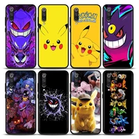 anime pokemon pikachu gengar phone case for xiaomi mi 9 9t se mi 10t 10s mia2 lite cc9 pro note 10 pro 5g soft silicone
