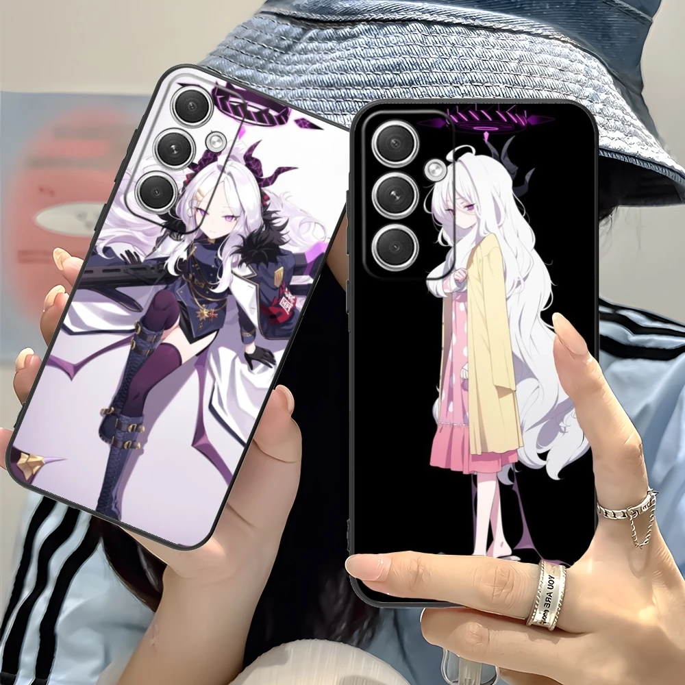 Синий архив Hina Чехол для мобильного телефона Samsung Galaxy S24 S23 S22 S21 S20 S10 S9 Plus FE ультра