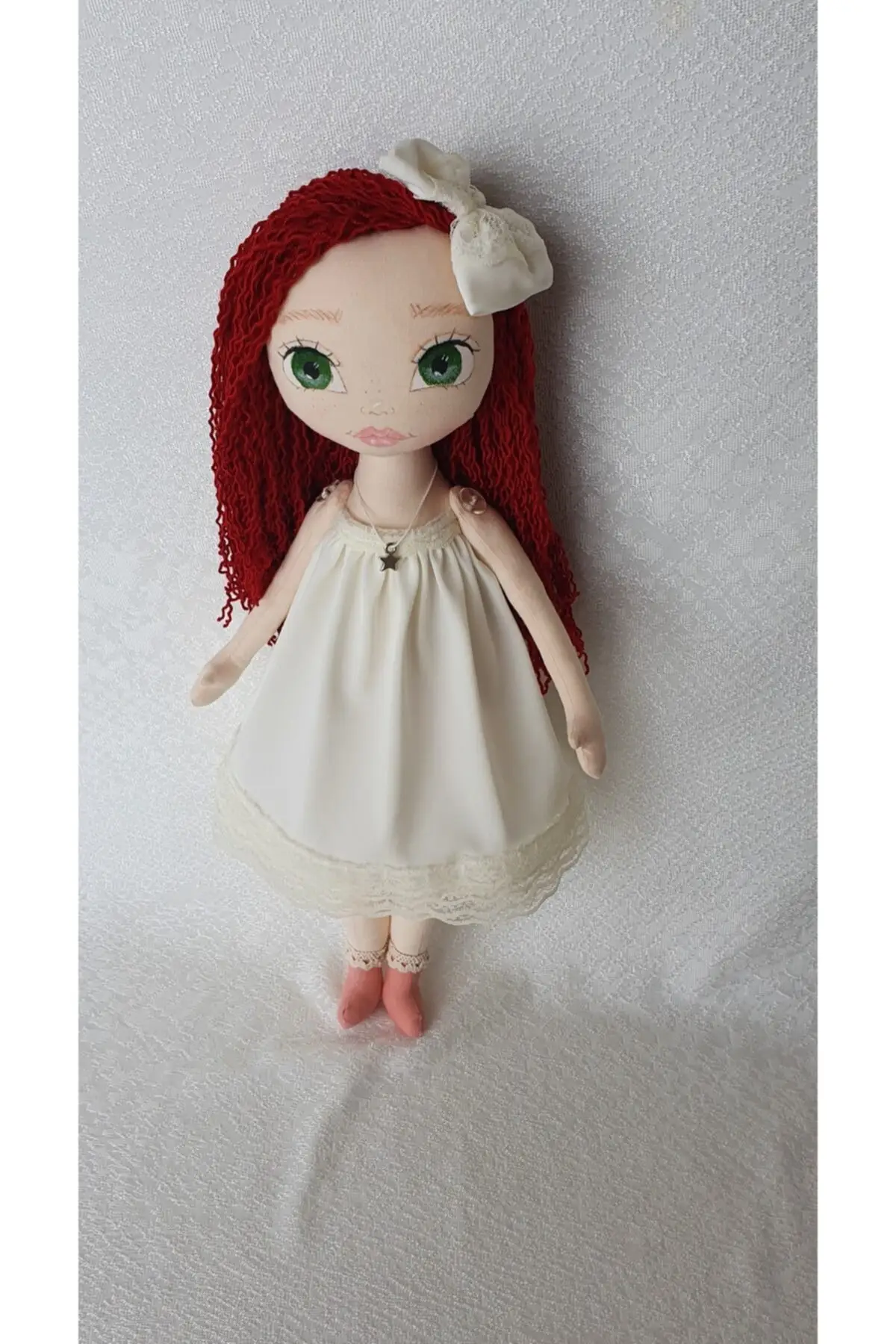 

Handmade natural doll 38 Cm toy mother & child