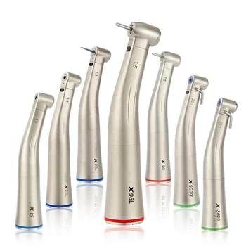 Dental 1:5 Increasing Red Rings Contra Angle Low Speed Handpiece With Optic Fiber X95L/X25L/X65L/Z95L fit NSK Dentista Tools