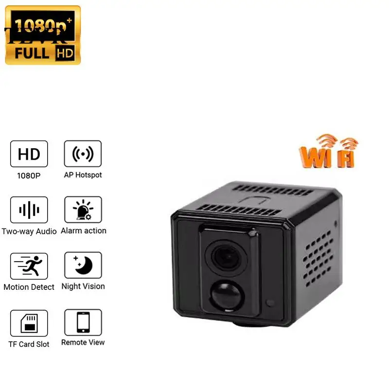 

T58 Mini Camera 1080P HD Night Vision Remote Monitoring 120 Degree Wide Angle Body Sensing Wireless Network Surveillance Cam