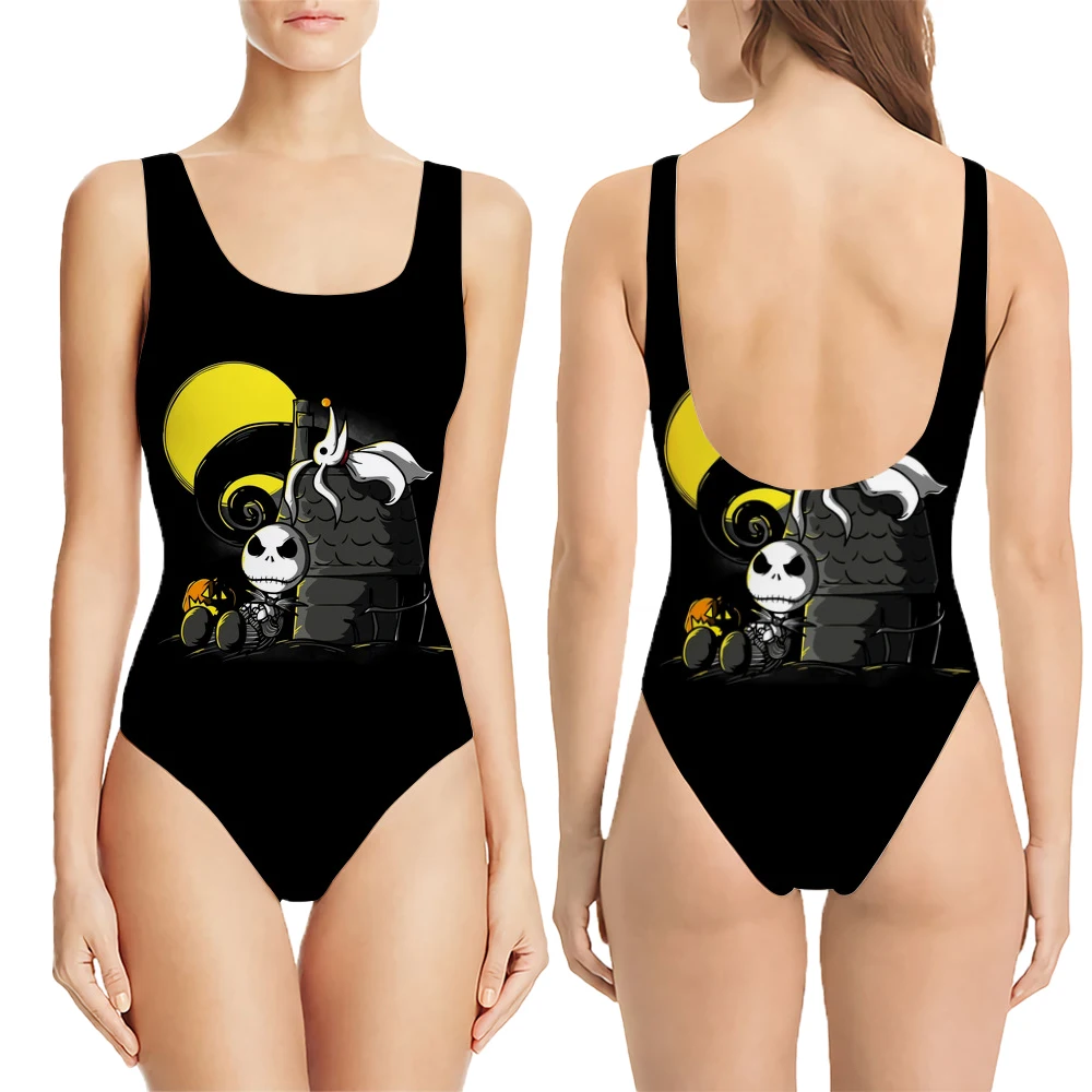 

Sexy Printed One Piece Swimsuit Women Bathing Suit Bikinis Sets Backless Female Slip Jumpsuit Tropical Bodysuit Bachelor Party