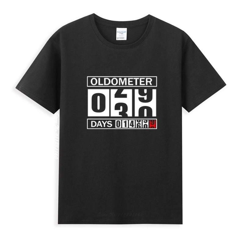 

Oldometer 30 Years Old Political T-Shirt Homme Summer Tops Short Sleeve Tee Shirt Pure Cotton Vogue Style Unisex