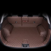 leather car trunk mat for hyundai tucson 2019 2020 suv cargo liner accessories interior boot