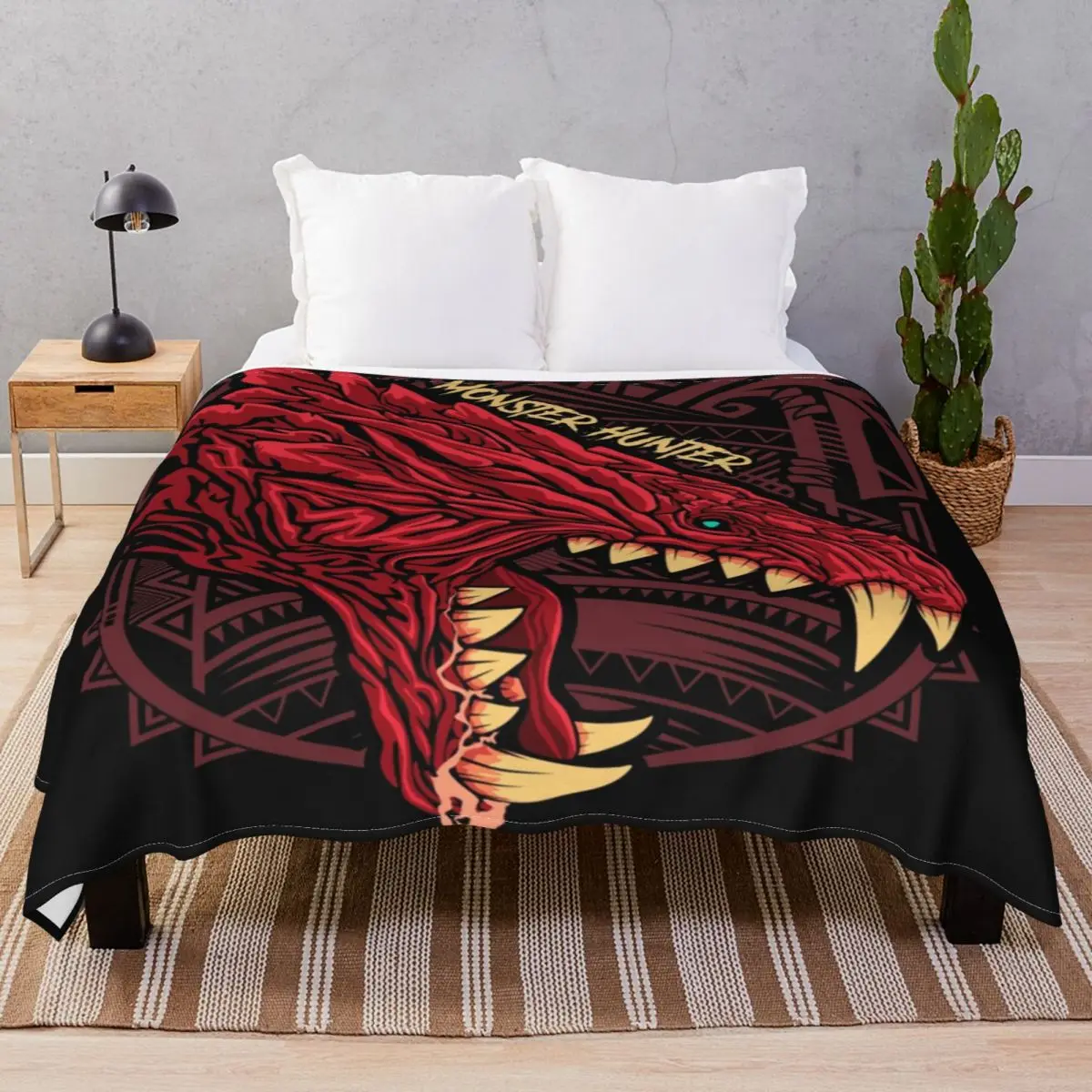 Odogaron Monster Hunter Blankets Flannel Textile Decor Warm Throw Blanket for Bed Home Couch Travel Cinema