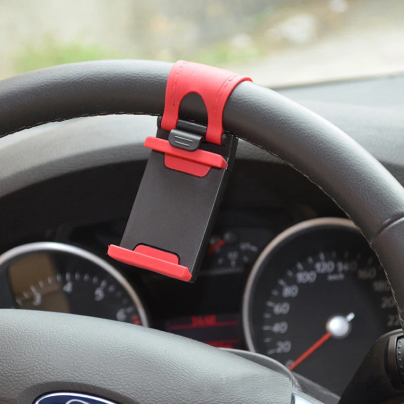 

Universal Car Steering Wheel Mobile Phone Holder Mount Buckle Socket Holder for Xiaomi Mi8 SE 6X Mi6 Mi A1 Mix 2S GPS Stands
