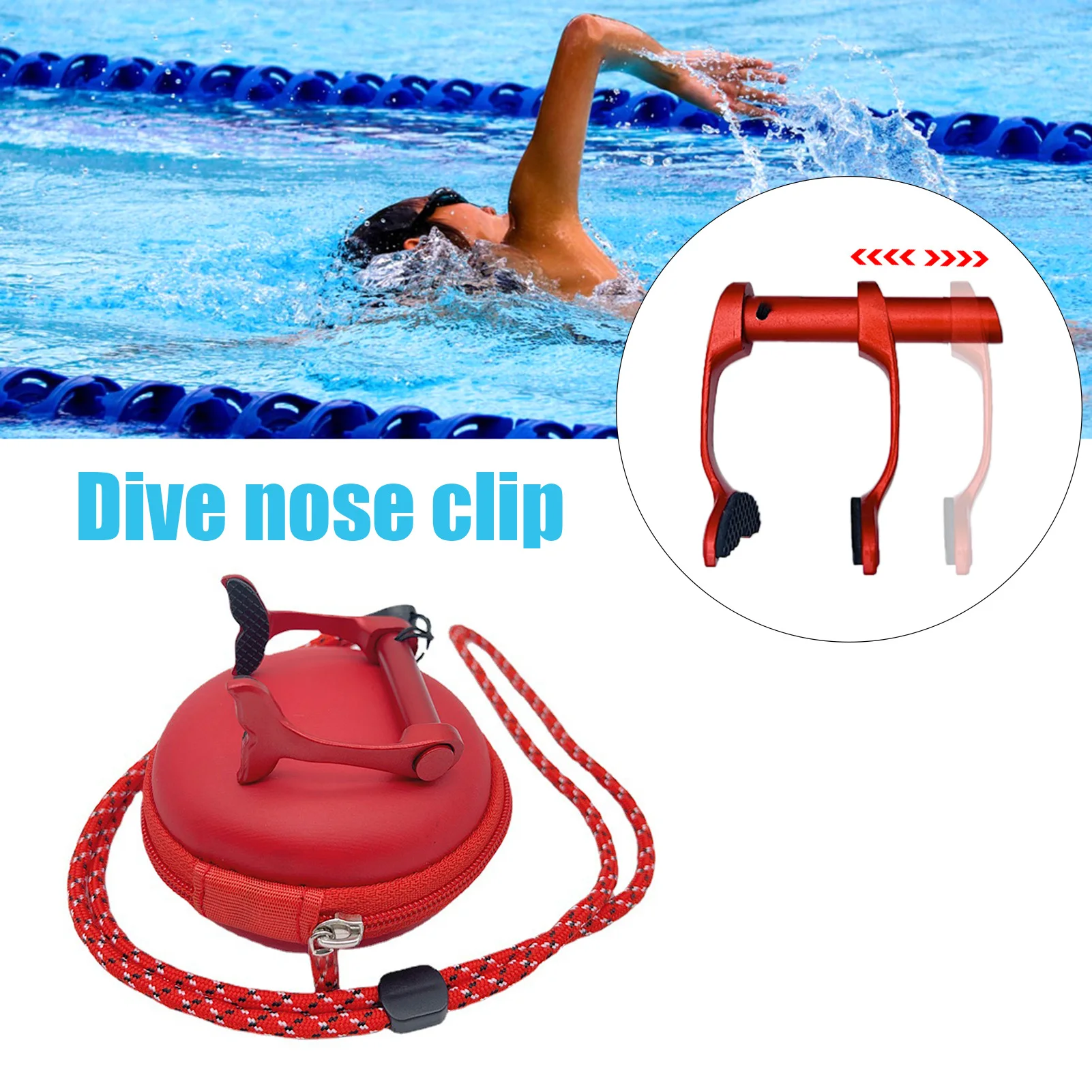 

Swimming Nose Clip Nose Protector Swimming Nose Clips Waterproof Nose Protector With Protective Box And Elastic String For Kids