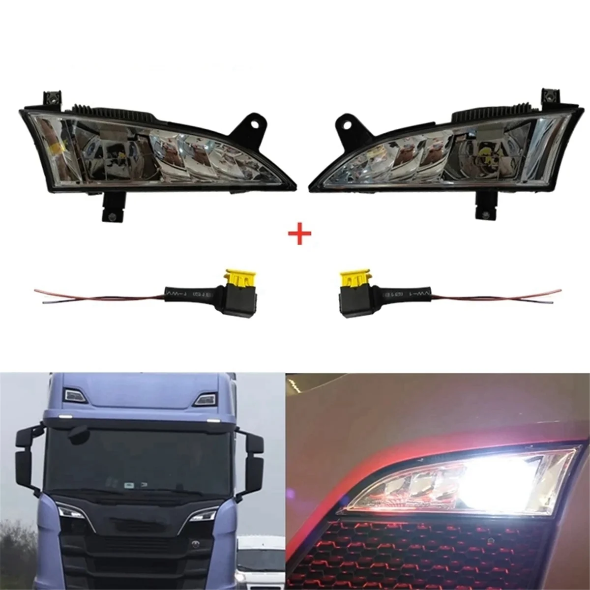 24 В Автомобильная левая противотуманная фара для Scania Truck Panel Lights R Series S R650 S730 S500