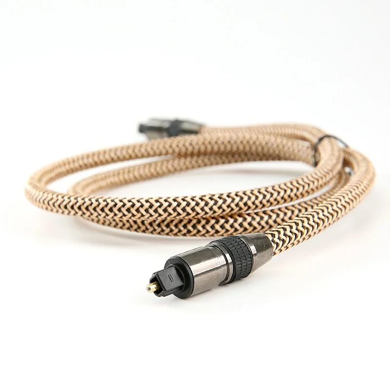 

Digital Optical Audio Cable Toslink Gold Plated 1m 1.5m 2m 3M SPDIF MD DVD Gold Plated Cable