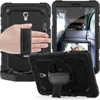 case for samsung galaxy tab a10 1 t580 t510 10 5 t590 s6lite 10 4 p610 heavy duty shockproof cover with rotation stand and strap