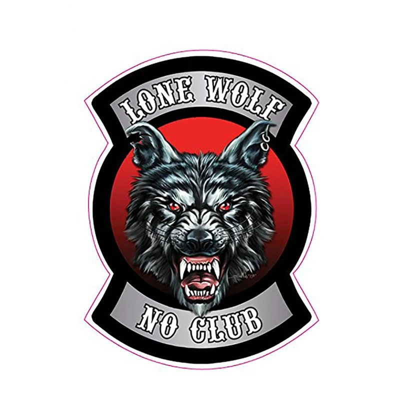 

Creative Wolf In The Dimple Dazzle Color Car Stickers PVC High Quality Bumper Body Window Decoration Sunscreen Exquisite Decals