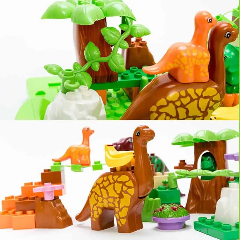 Креативный динозавр Юрского периода рай мир животные лесное дерево детские