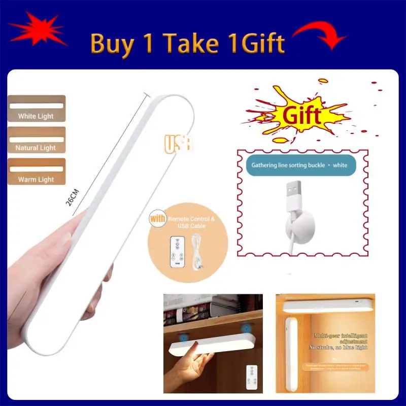 

Led Light Table Lamp USB Desk Lamp Study Reading Light Magnetic Bedroom Bedside Remote Control Night Light