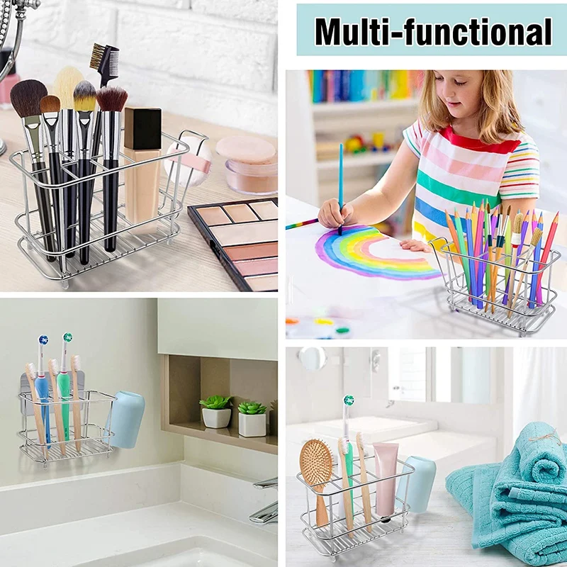 Держатель для зубной щетки ванной комнаты настенный или счетчик нескользящий