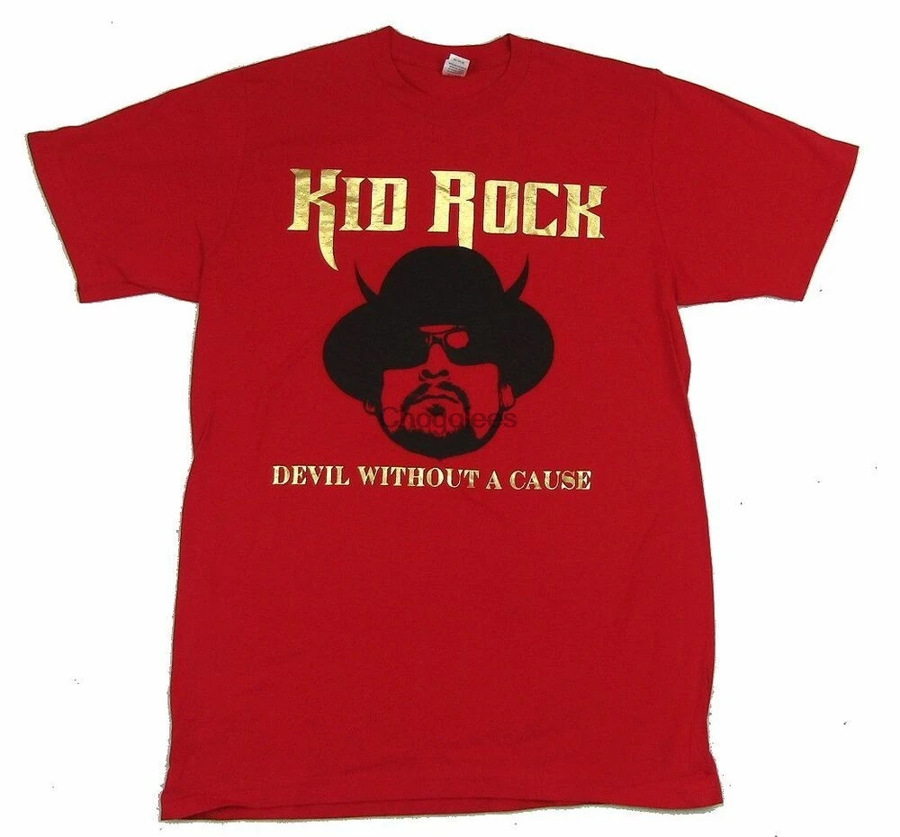 Детская красная футболка с логотипом из фольги в стиле рок дьявола новинка