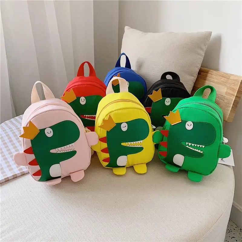 

New Cartoon Dinosaur Baby Backpacks Cute Animals Kindergarten Schoolbag Children Boys Girls School Bags Adjustable Kids Backpack