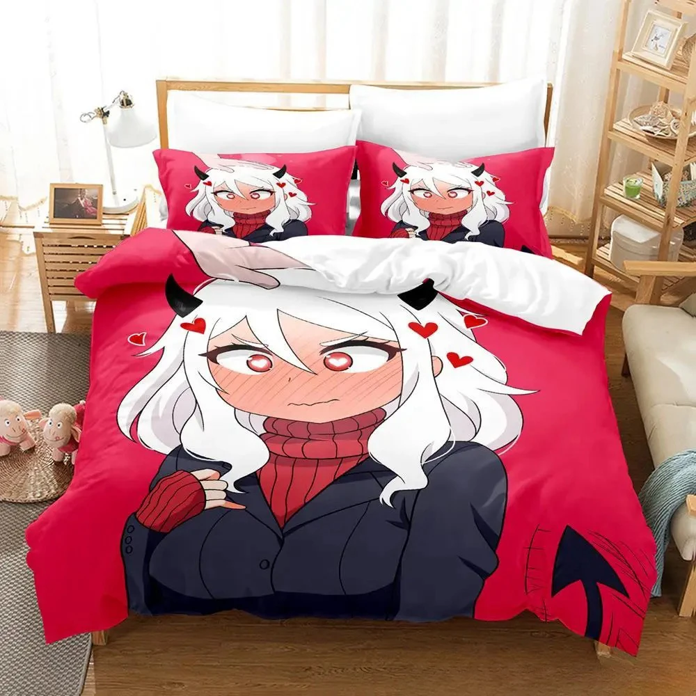 Anime Game Helltaker Bedding Set Duvet Cover Bed Quilt Pillowcase Comforter king Queen Size Boys Adult Home Textiles