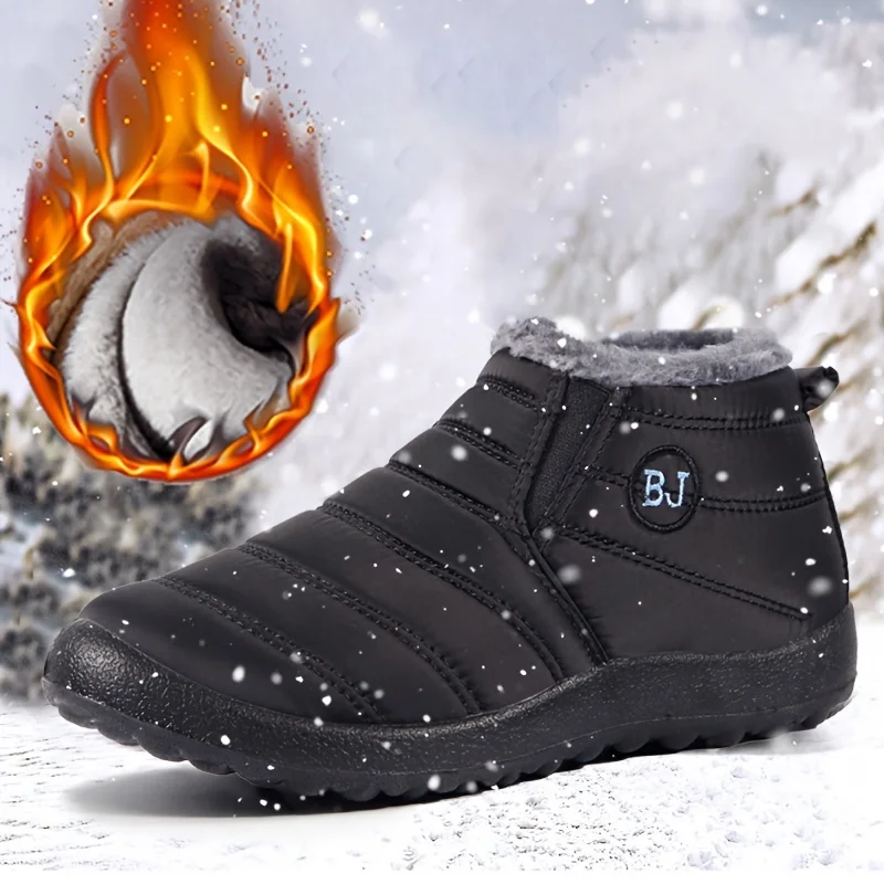 

Women's Outdoor Snow Boots, Waterproof & Comfortable Slip On Winter Thermal Short Boots, Women's Footwear
