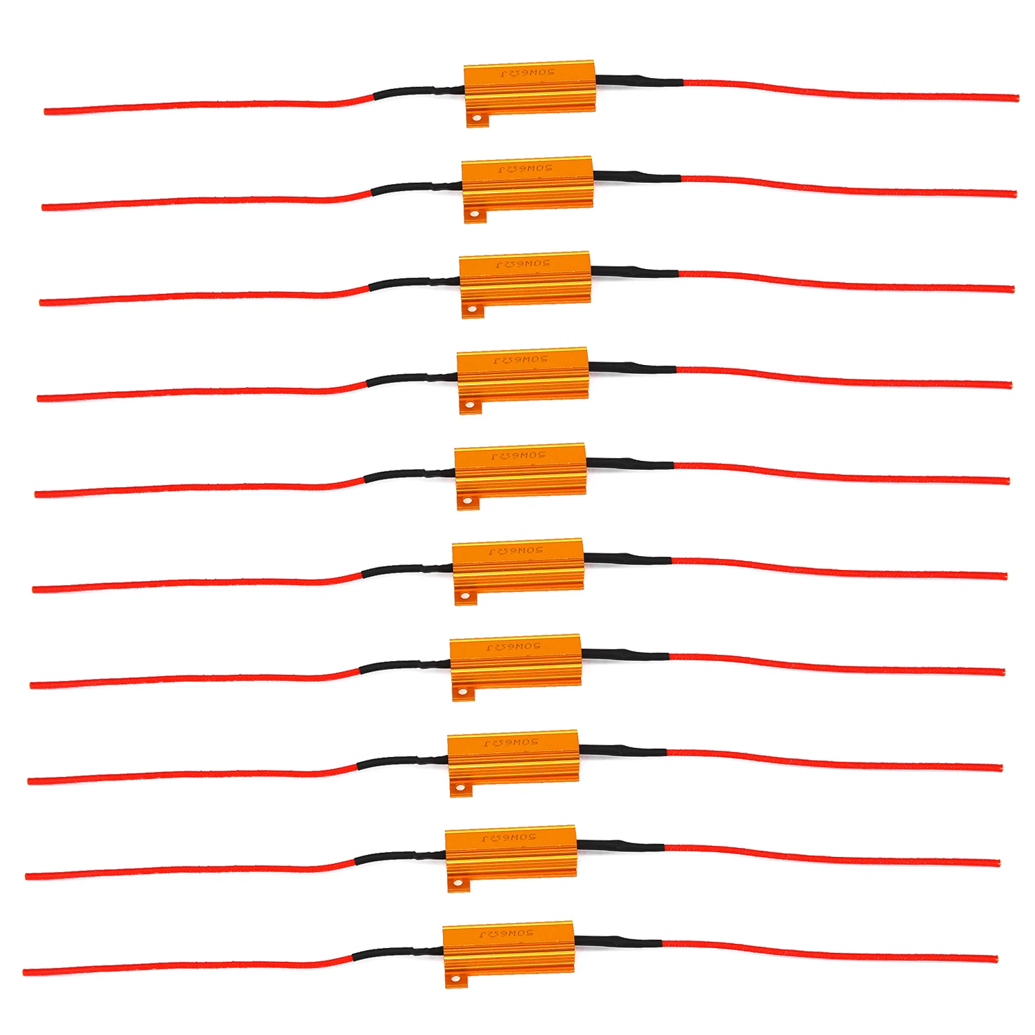 

50W 6 Ohm Load Resistor For Fix LED Bulb Fast Hyper Flash Turn Signal Blinker Lamp Decoder Brake Light Fault Canceller Resistor