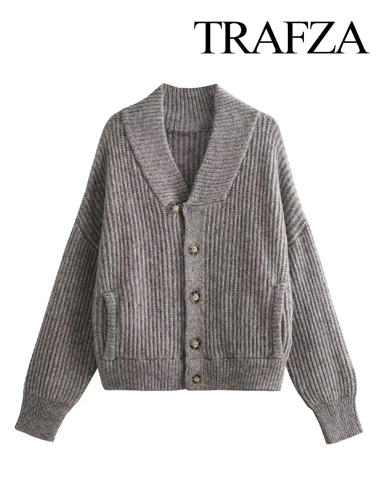 

Женский Укороченный кардиган с боковыми карманами и V-образным вырезом