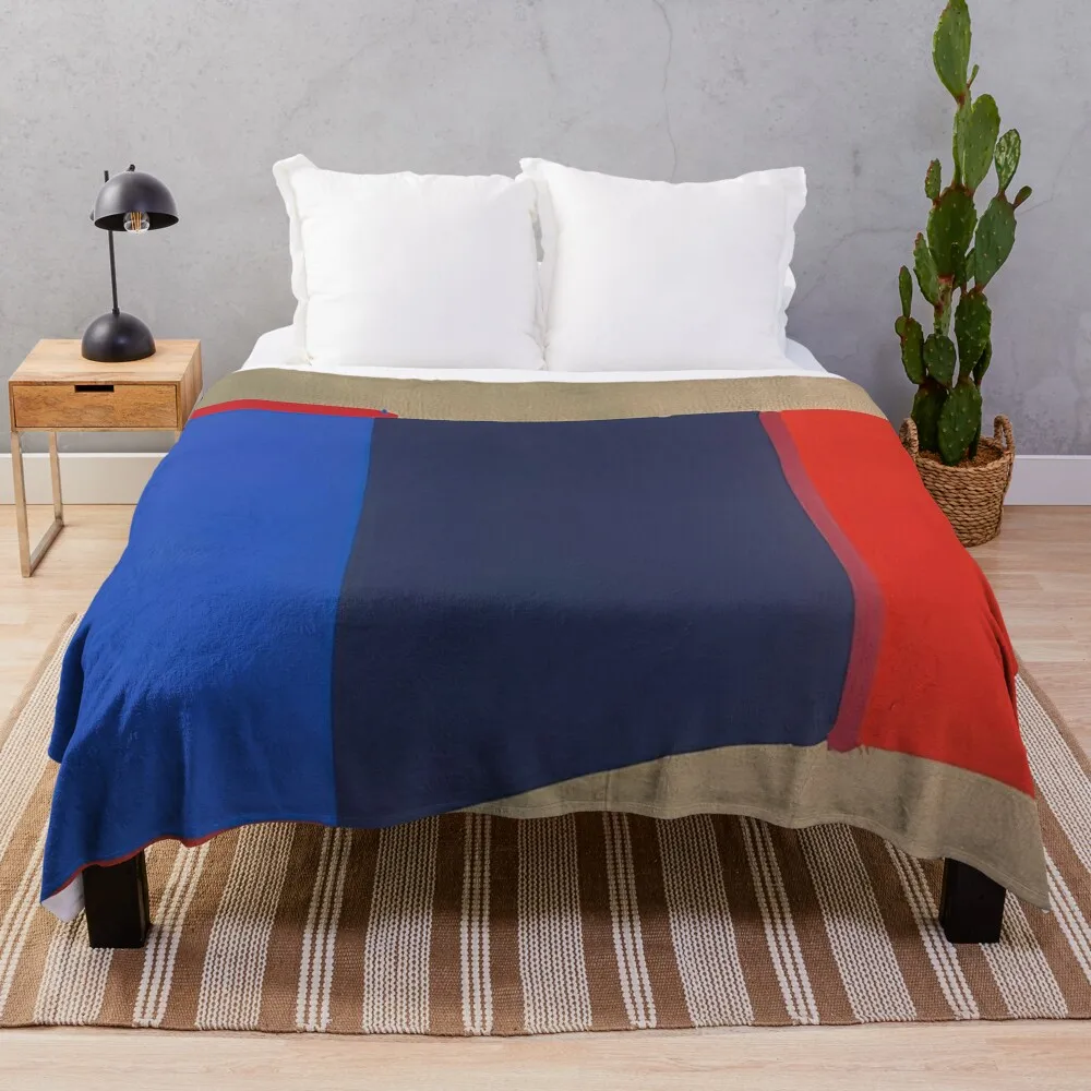 Одеяло John Hoyland - Blues Reds 1969 года. Модное теплое зимнее милое многоцелевое одеяло.