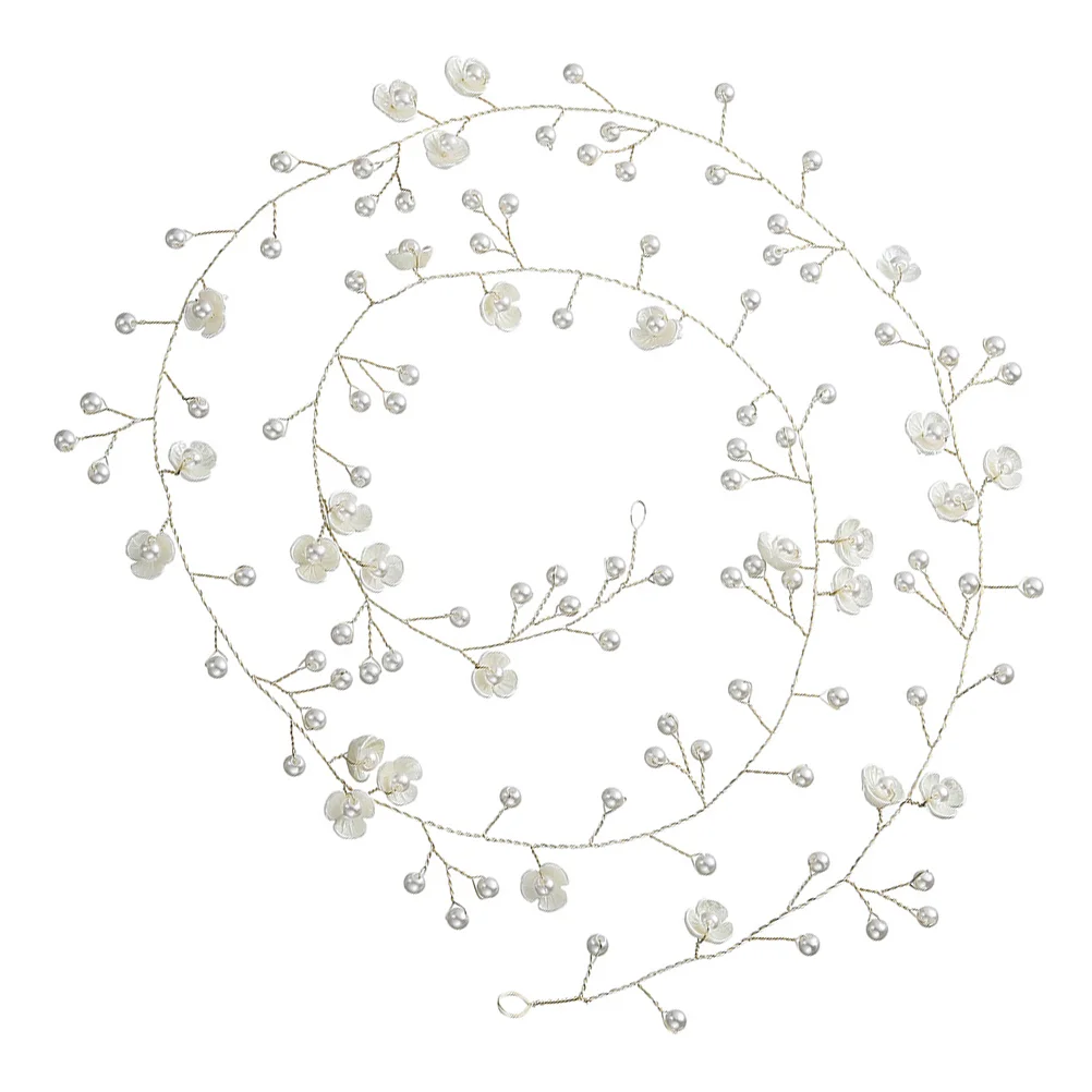 

Bride Zinc Alloy Waist Belt Pearl Flower Belt Bride Wedding Dress Belt Accessory
