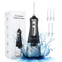portable oral irrigator with travel bag water flosser usb rechargeable 5 nozzles water jet 200ml water tank waterproof