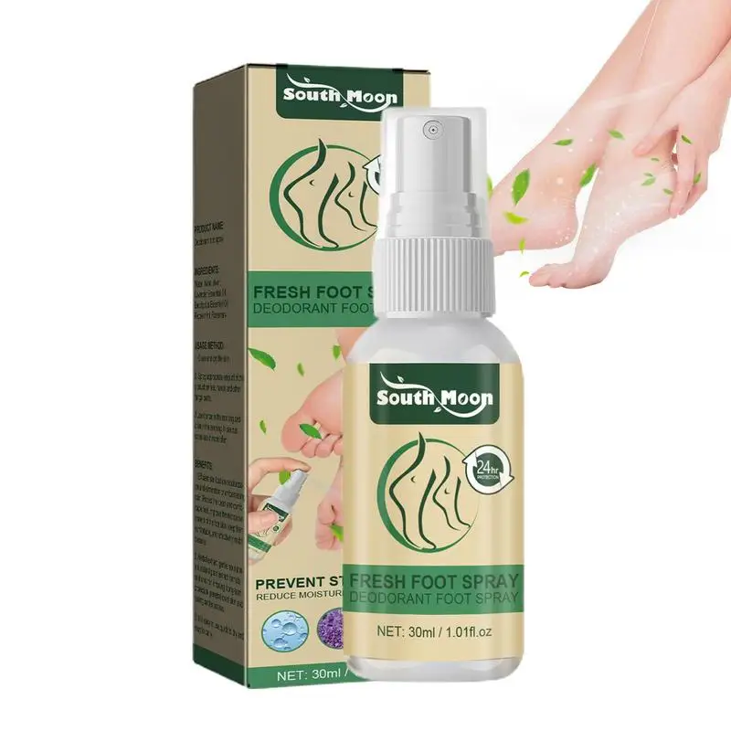

Foot Odor Spray 30ml Shoes Deodorizer With Natural Ingredients Foot Care Sweaty Feet Spray For Women Men Kids Teenagers Adults