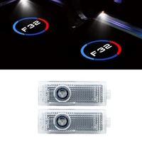 2pcsset car door hd led welcome light for bmw f32 4series logo car laser projector warning ghost lamp auto external accessories