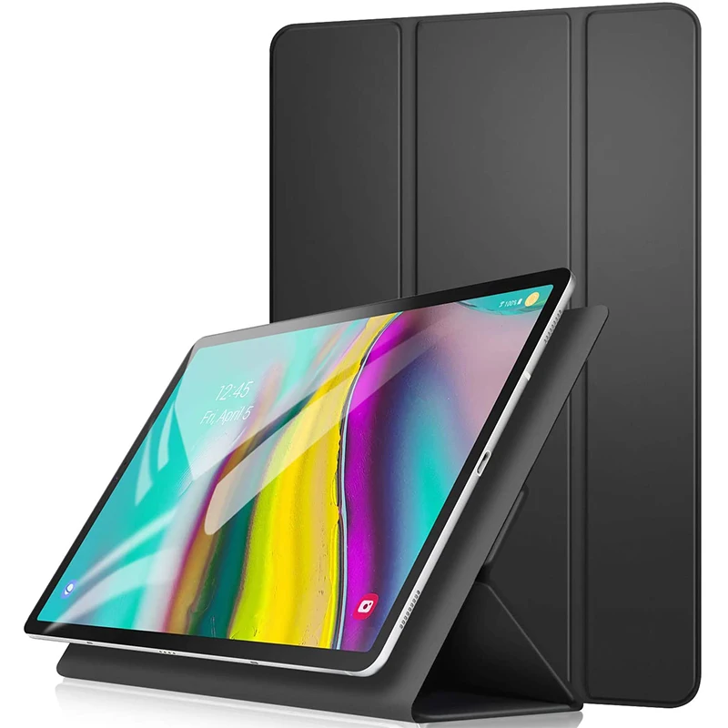 

Чехол для планшета Samsung Galaxy Tab S5E 10,5 дюйма, 2019 дюйма, тонкий трехскладной смарт-чехол с автоматическим спящим режимом/пробуждением
