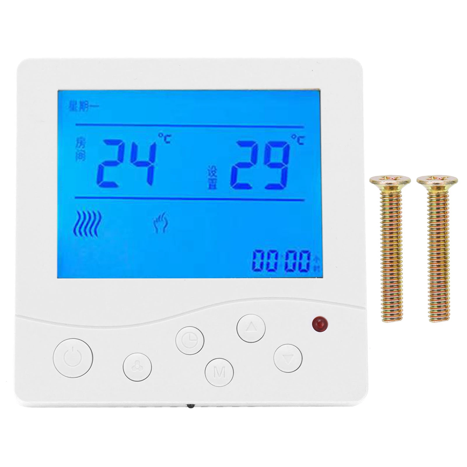 

Fan‑coil Central Air‑conditioning Thermostat Intelligent LCD Temperature ControllerThermostat Switch AC220V