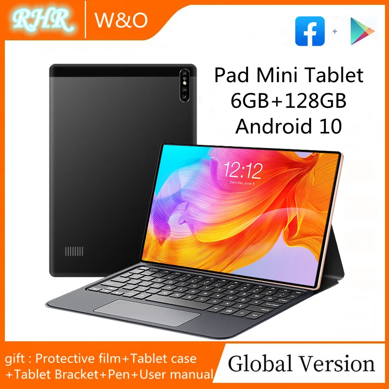 

Планшет mini, 6 ГБ ОЗУ, 128 Гб ПЗУ, 8-дюймовый планшет 1920x1200, десятиядерный планшет Android 10, планшетофон с ЖК-экраном 2K