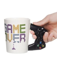 game over coffee mug 3d game controller handle office coffee ceramic cup mug nerd mug gameboy gamer gift ps4