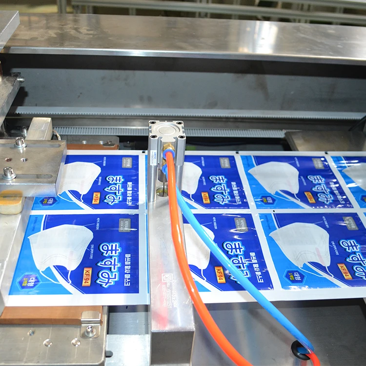 Высокоскоростная машина для индивидуальной упаковки масок лица KF94 с четырьмя