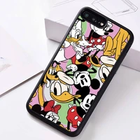 mickey mouse donald duck pluto phone case rubber for iphone 12 11 pro max mini xs max 8 7 6 6s plus x 5s se 2020 xr cover