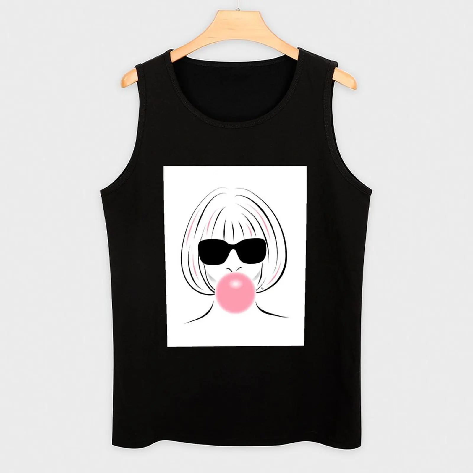 Розовая майка Anna Wintour для мужчин баскетбольная без рукавов