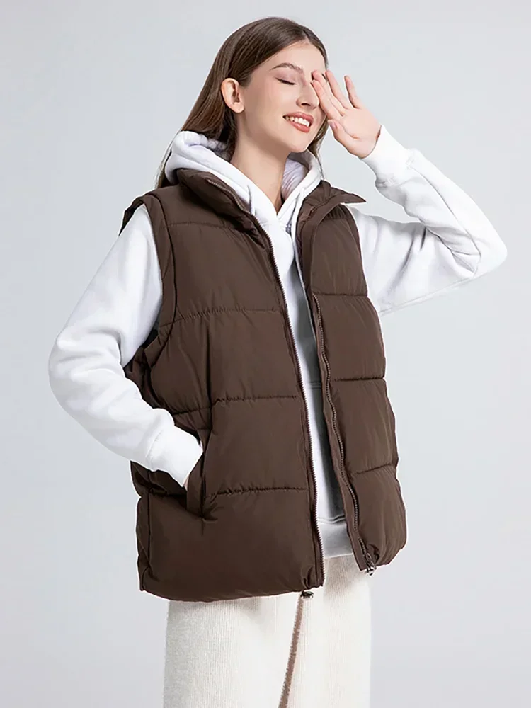 Новинка 2024 зимний жилет с хлопковой подкладкой Женская куртка