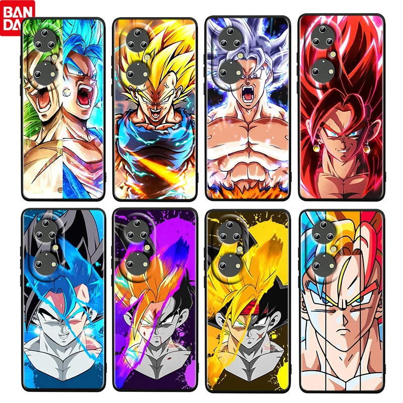 

Anime Dragon Ball For Huawei P50 40 30 20 10 9 Lite E Mini Pro 4G 5G Soft Silicone Black Cover Phone Case Cover Funda Coque Capa