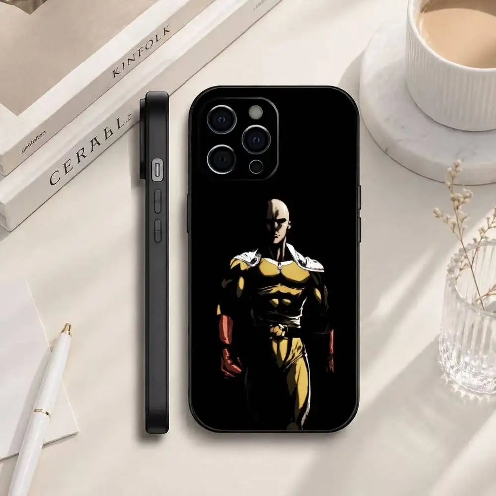 Фото Чехол для телефона с аниме-персонажем One-Punch Man, силиконовый, мягкий, для iPhone 17, 16, 15, 14, 13, 12, 11, X, XR, Plus, Pro, Max, Plus №3